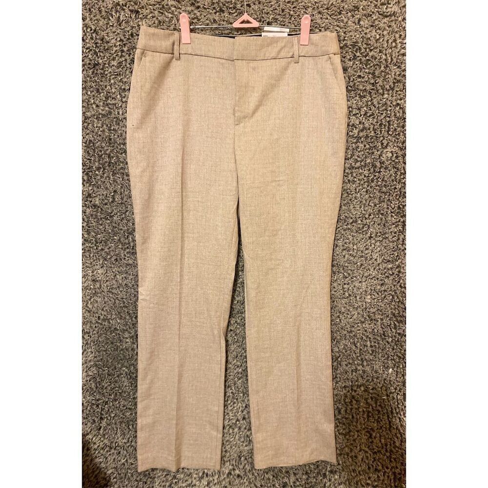 Nine West Women's Bootcut Pants Size 16 Beige Workwear